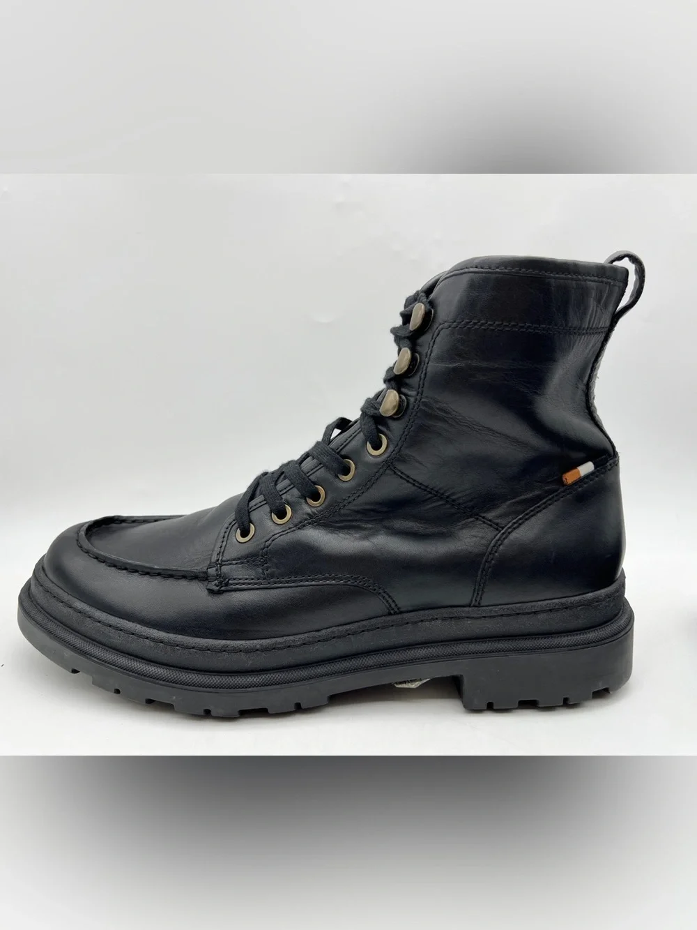 Allen Edmonds Sawyer Black Leather Weatherproof Lug Boots Men’s 10 D